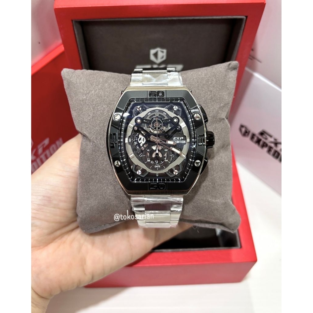 Expedition E6800M Original Bergaransi Jam Tangan Rantai Pria