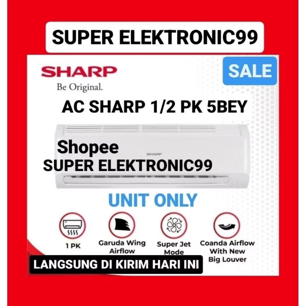Ac Sharp 1/2 pk Low watt unit only
