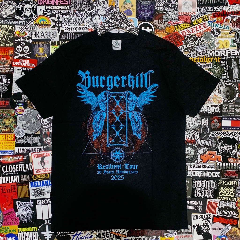 Kaos Burgerkill - Resilient Tour West Java 2025 | Tshirt Original merchandise