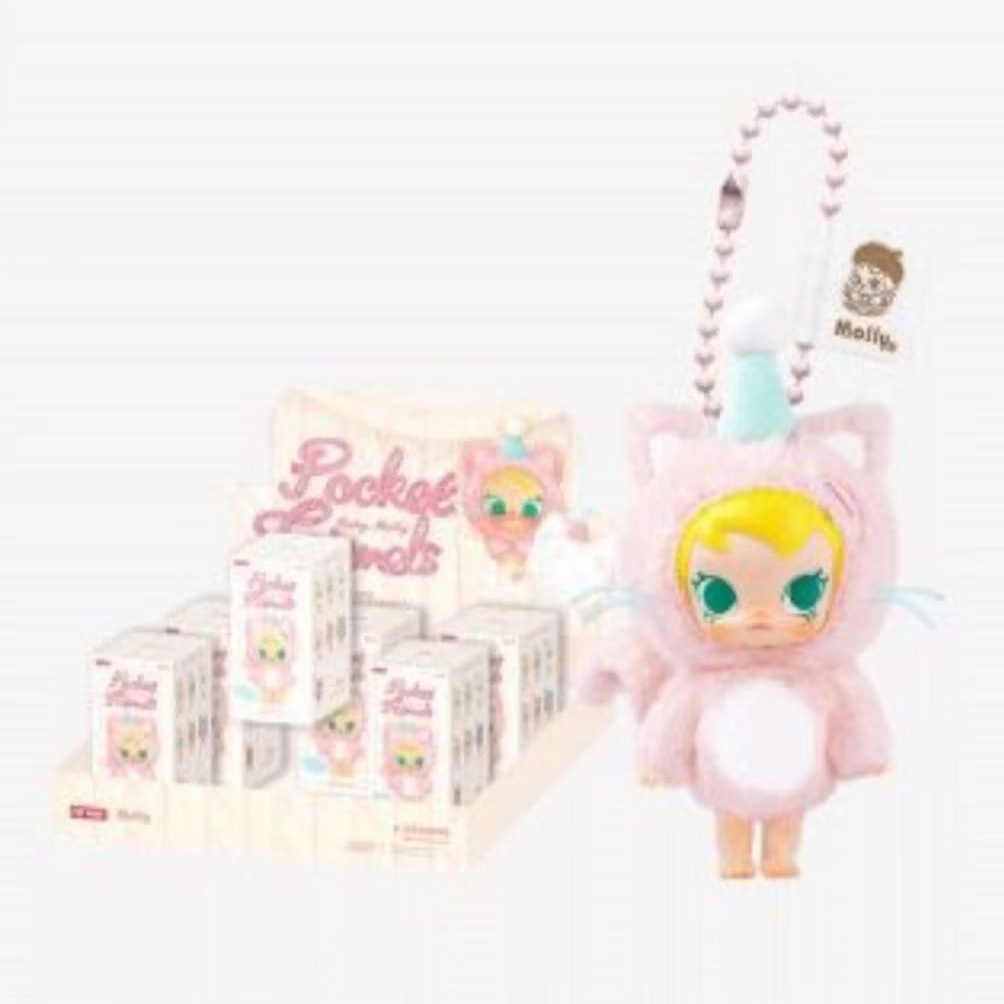MOLLY POCKET PINK ORIGINAL POPMART 100%