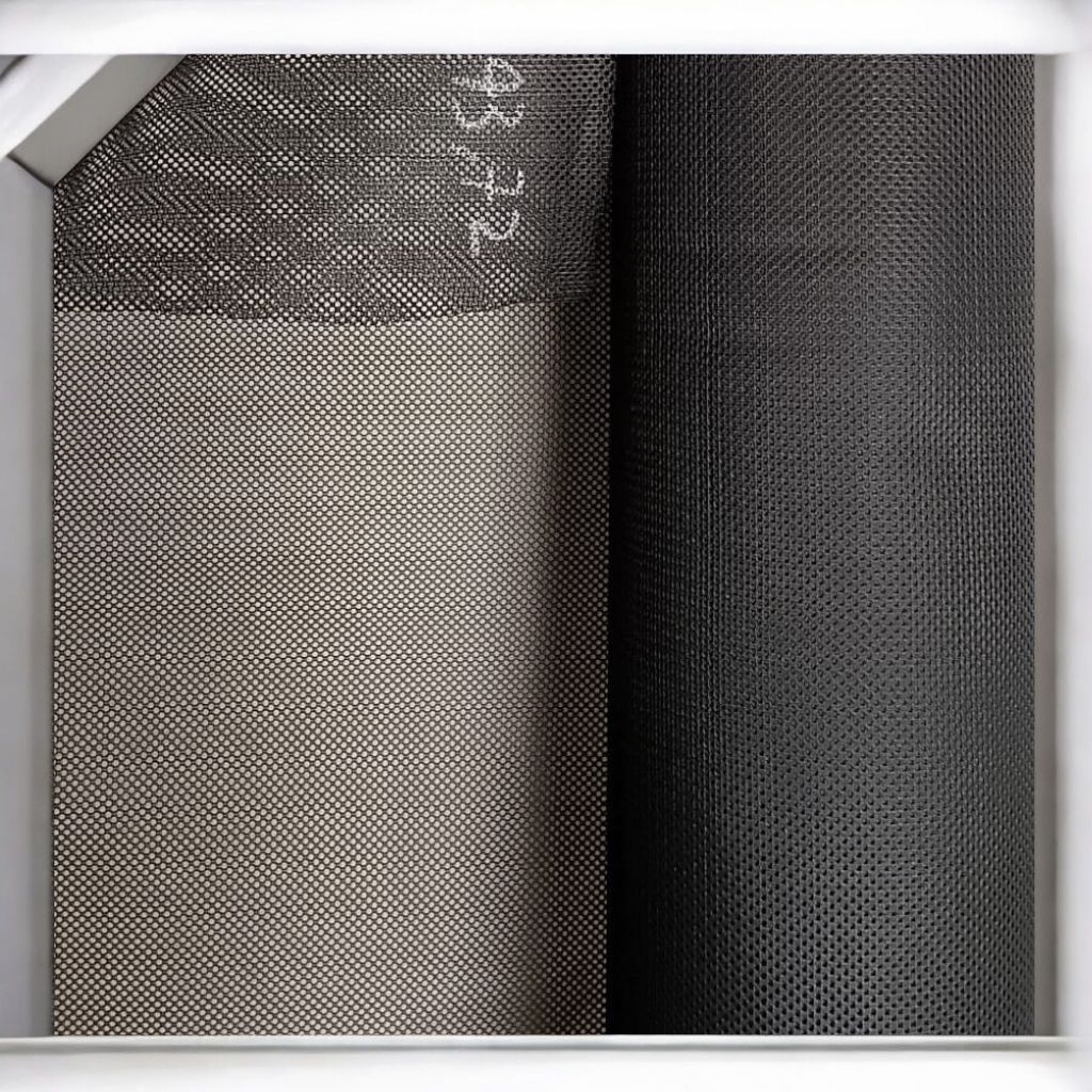 Kain Jaring Jala Kerawangan AC Hitam Songkok Per meter