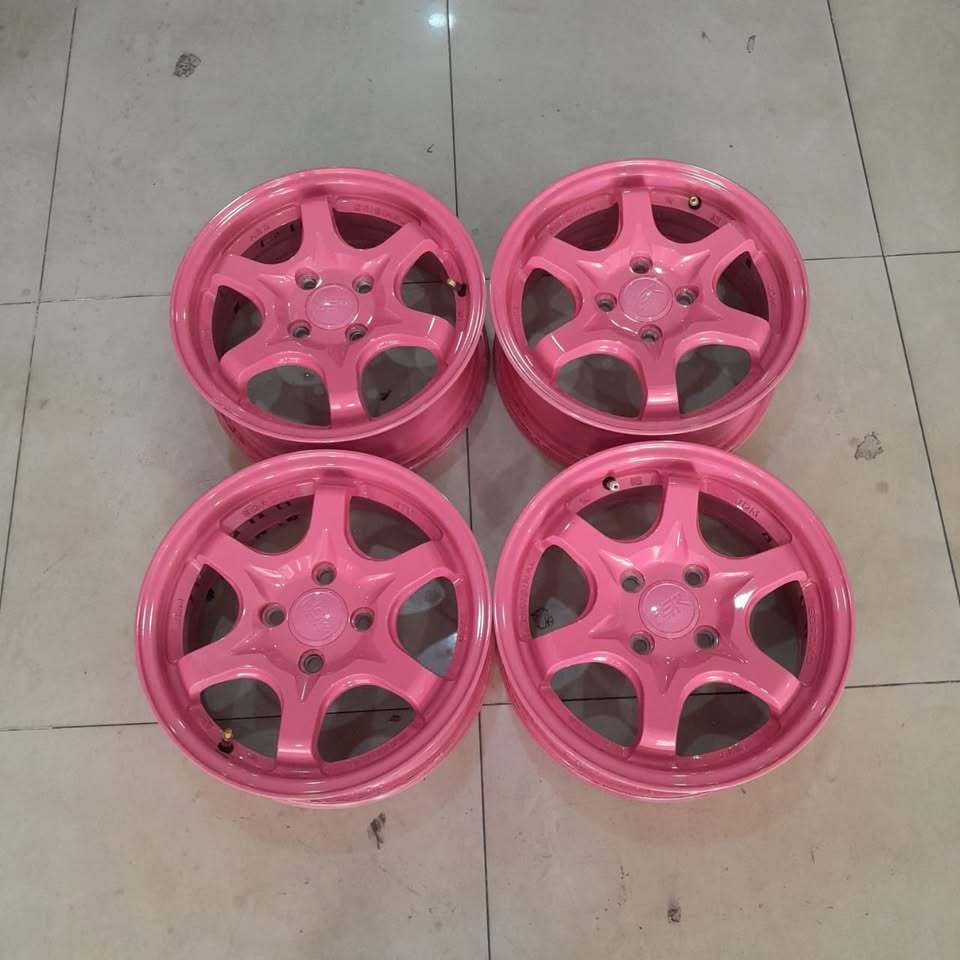 Velg Racing Bekas HSR R14 Pink Untuk Agya Calya