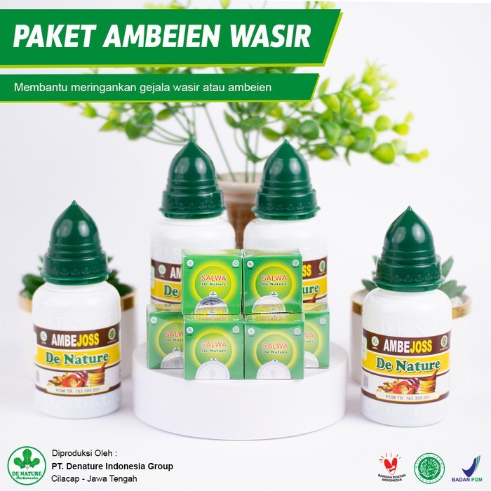 Obat Wasir Atau Ambeien Ambejoss Salep Salwa De Nature Herbal Untuk Pria Dan Wanita / Ibu Hamil