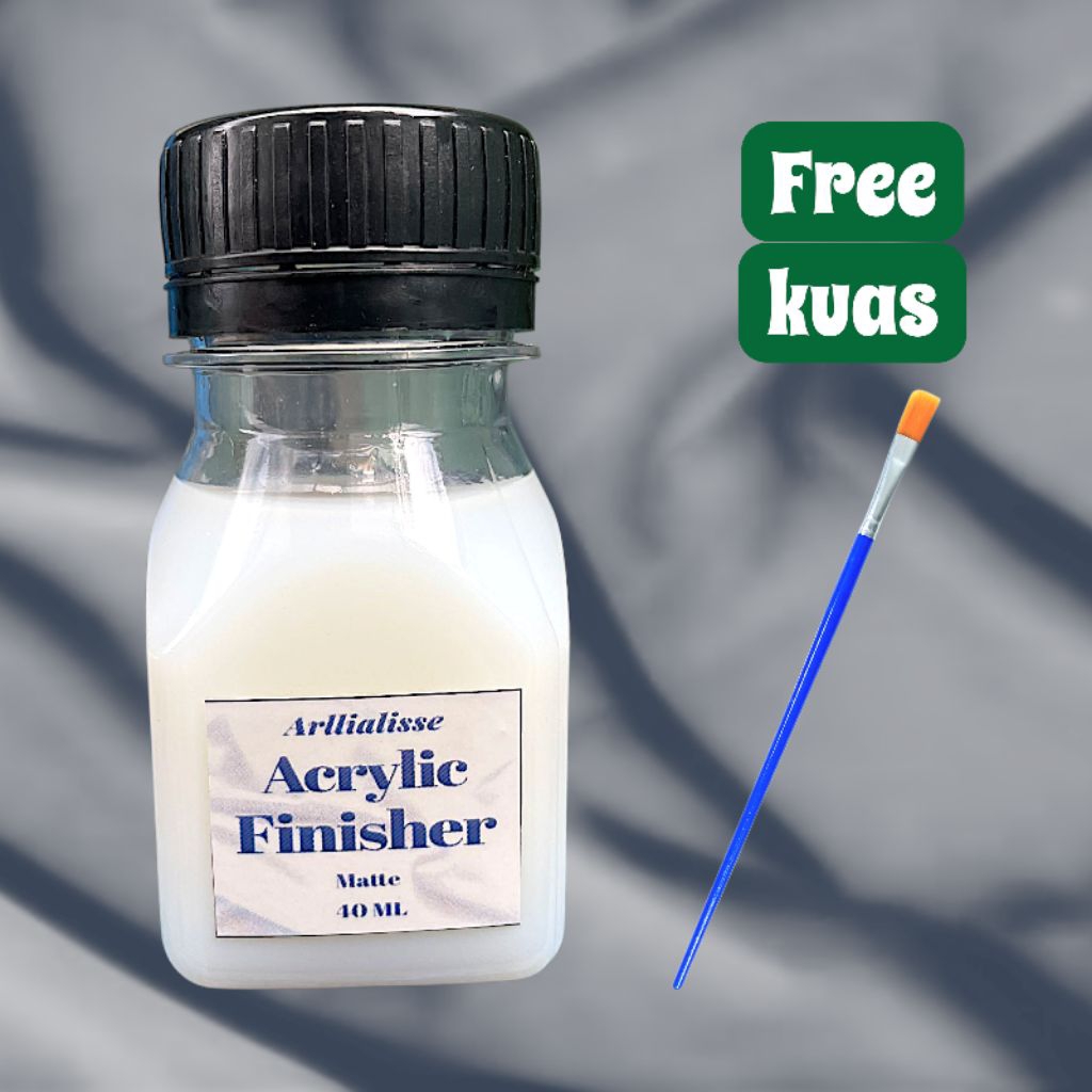 finisher / pelapis akhir acrylic leather paint / pelapis akhir cat sepatu kulit / pelindung cat sepa