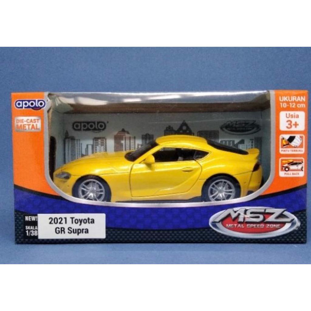 Apolo MSZ - 2021 Toyota GR Supra Yellow Diecast