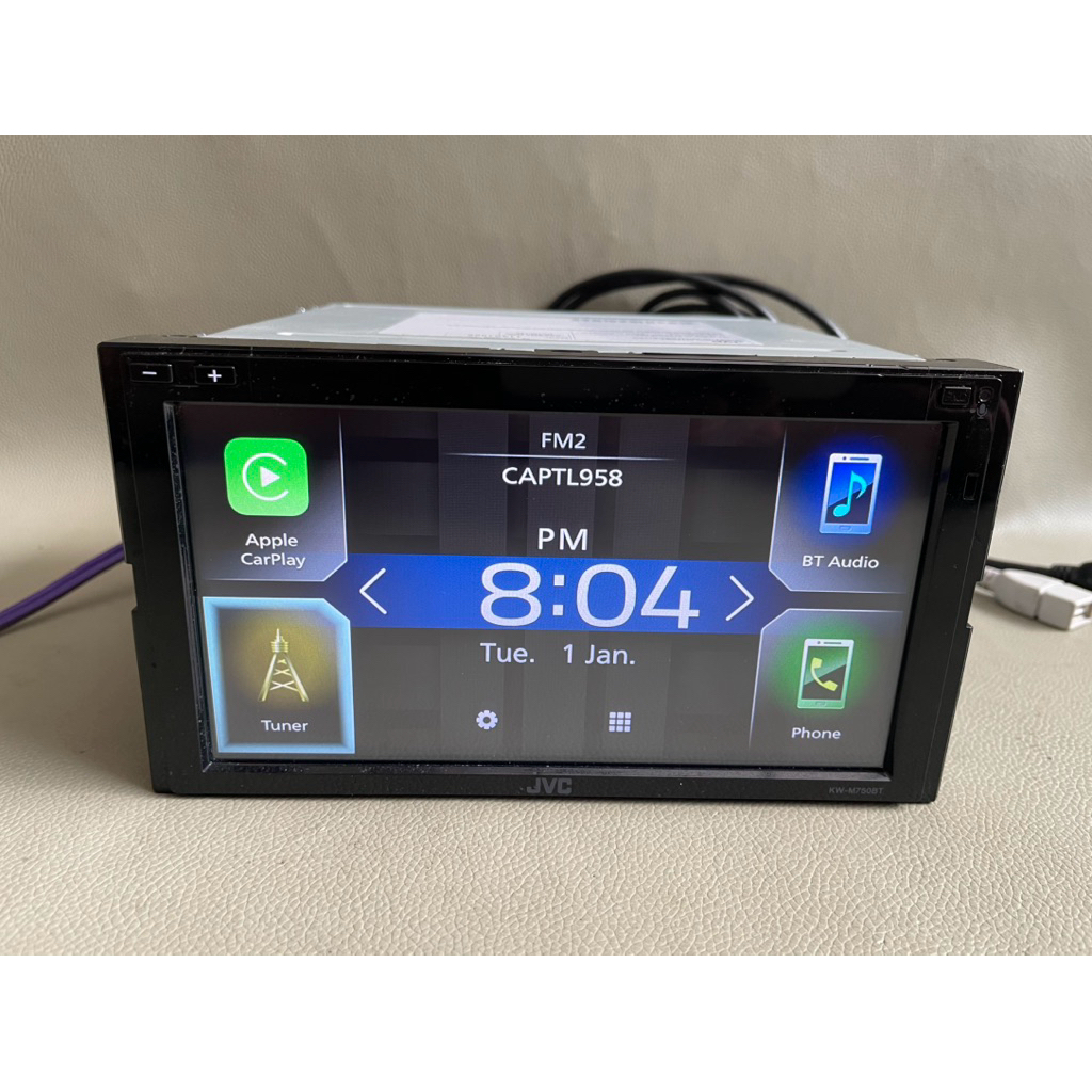 Head Unit JVC M750bt carplay android auto