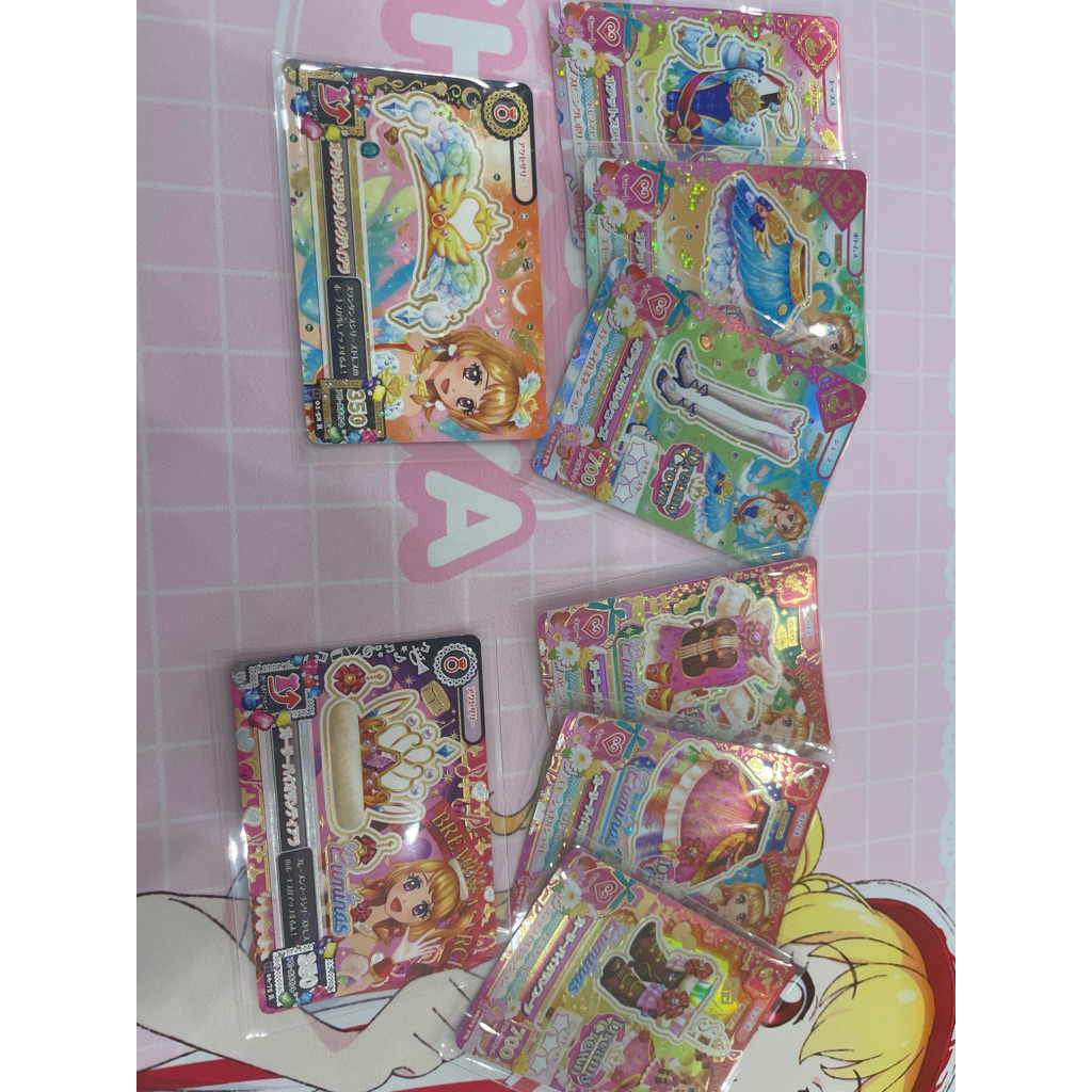 Aikatsu Akari Premium Dress dreamy Crown Odette Swan & Girly Violin Coord kartu