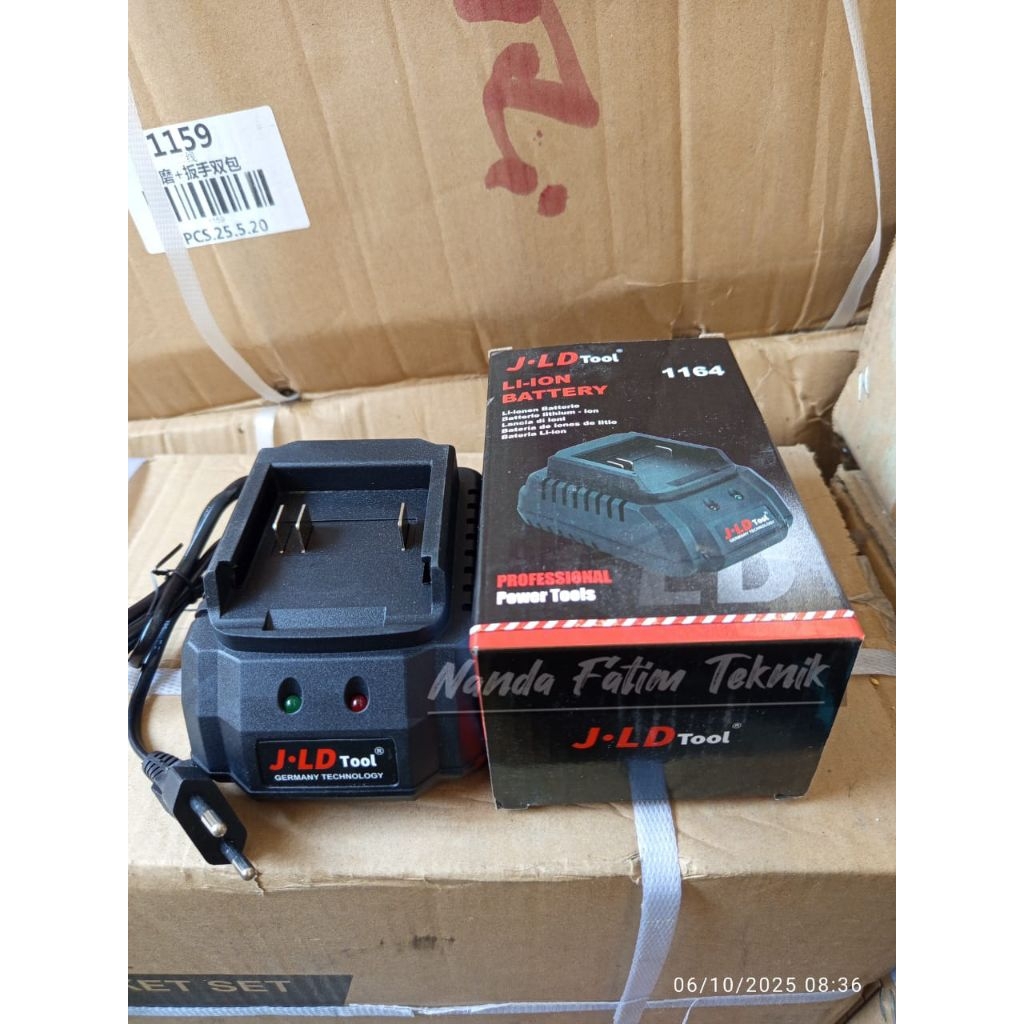 JLD Adaptor Charger Baterai Lithium DC Adaptor 21V 2A Cas Fast Charger Bor Cordless charger duduk ch