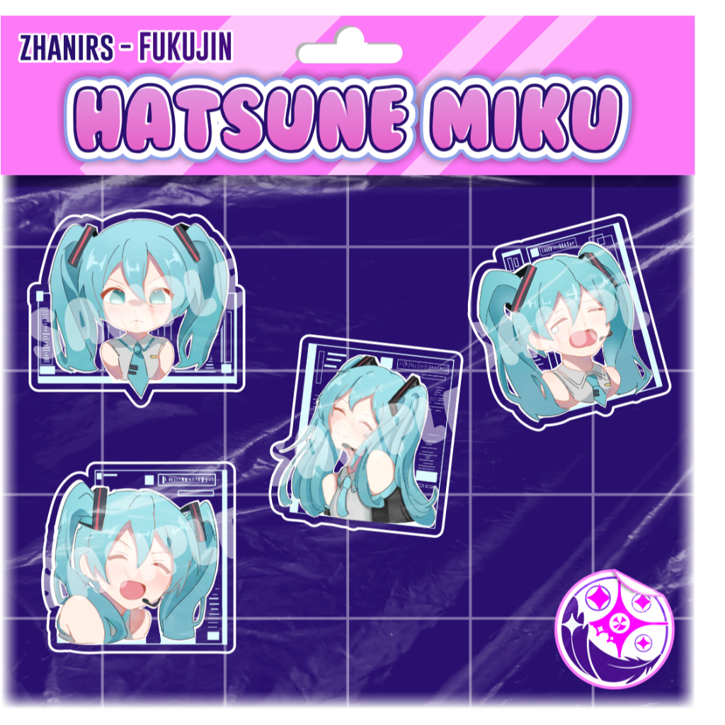 Vocaloid : Hatsune Miku Keychain & Sticker [ FANMERCH ]