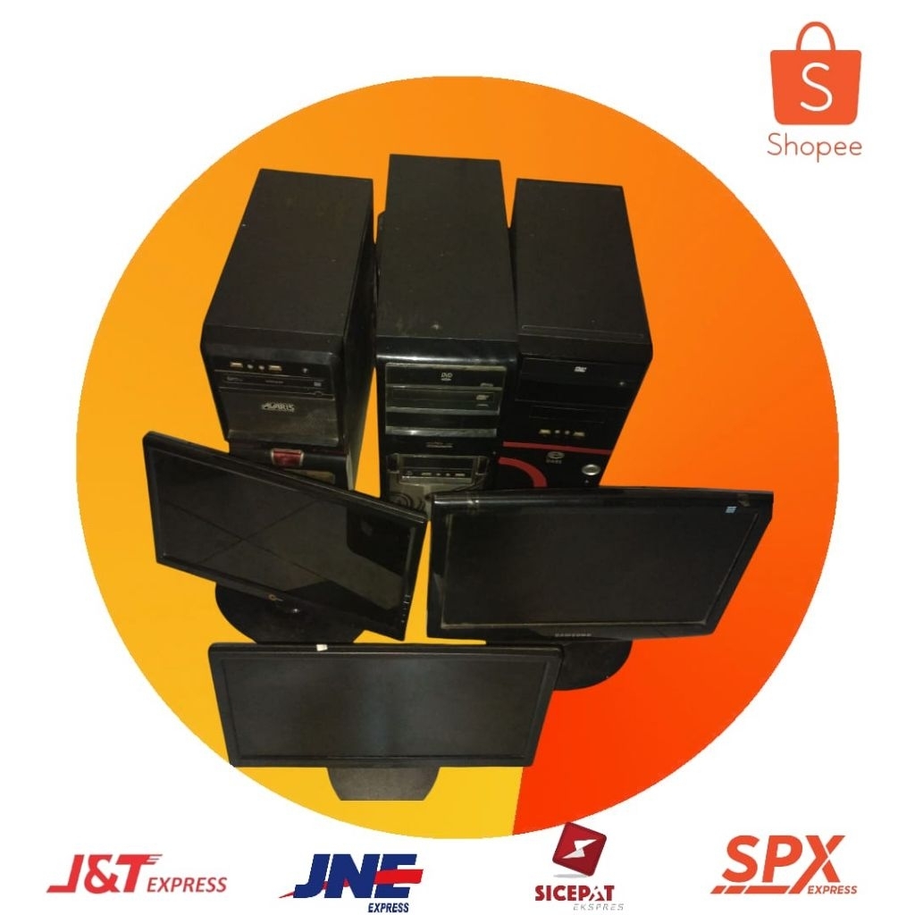 PC/komputer 1 set murah siap pakai
