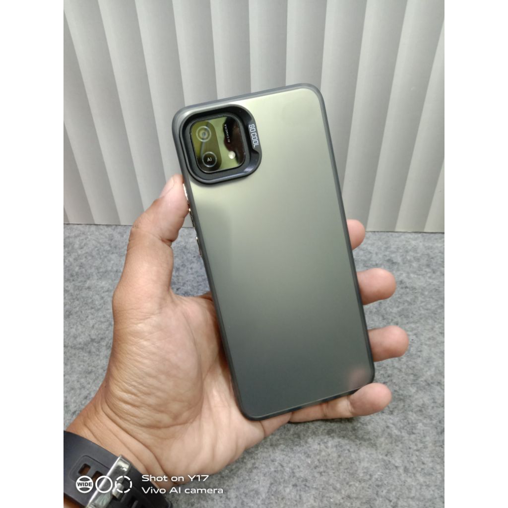 Case OPPO A16K/A16E IMD BLACK HYBRID PLATE TPU HOLOGRAM SOFTCASE PREMIUM BERKUALITAS MEWAH DAN ELEGA