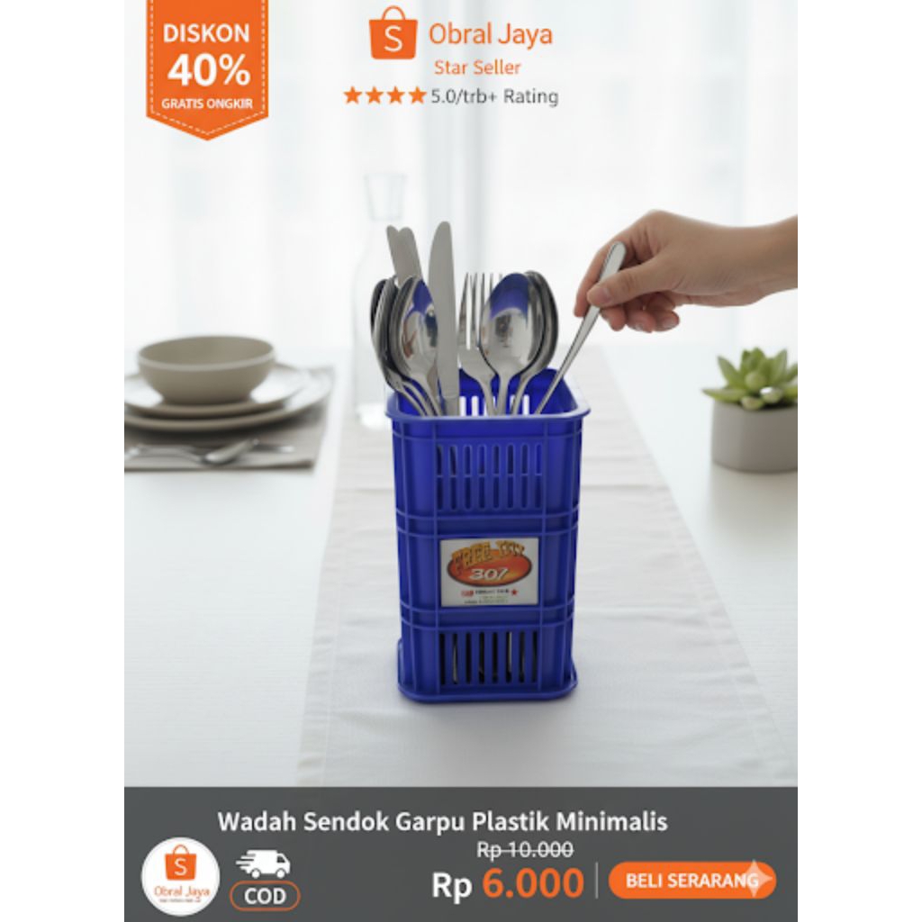 Tempat sendok garpu minimalis