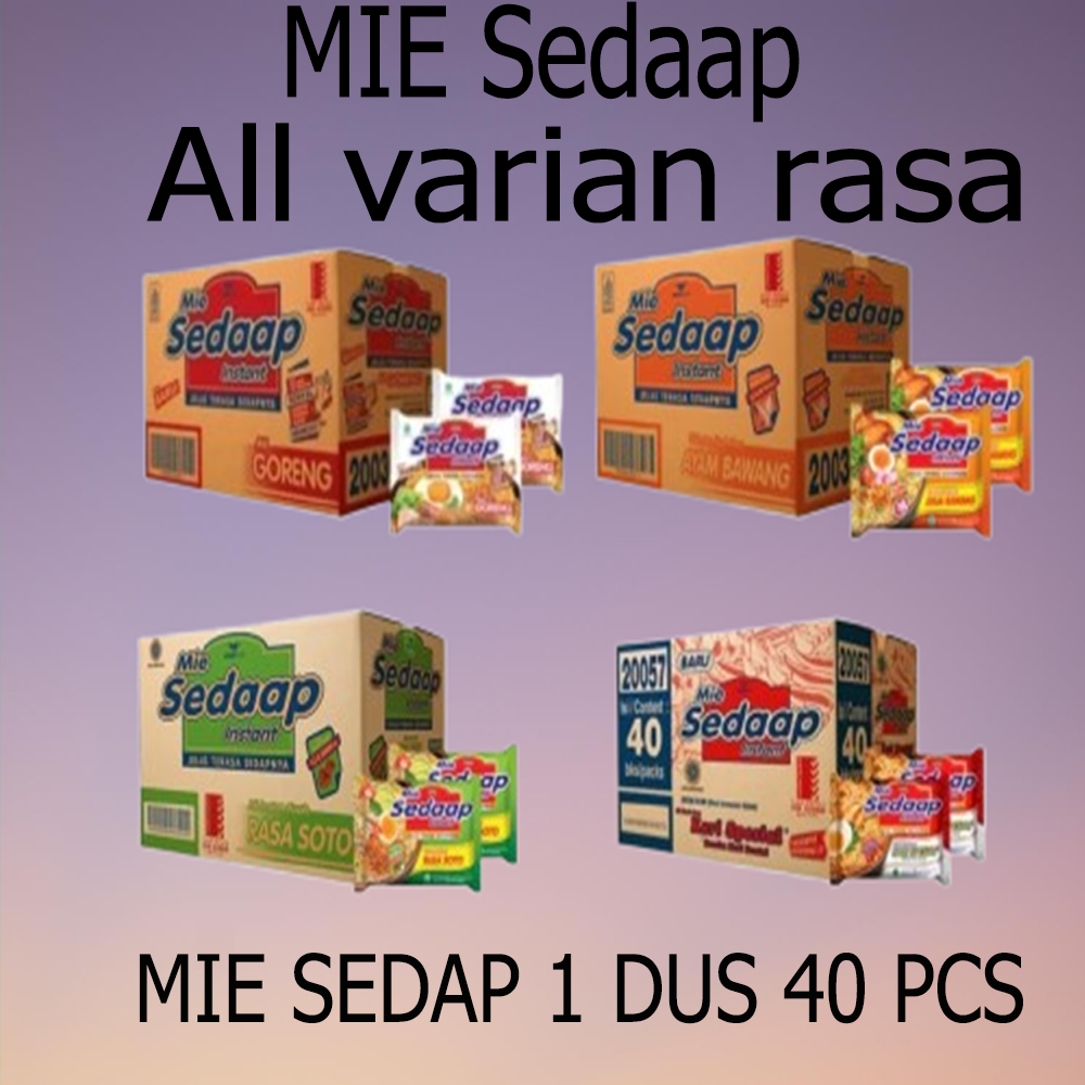[1dus] Mie Sedaap goreng dan kuah 1 dus 40 pcs
