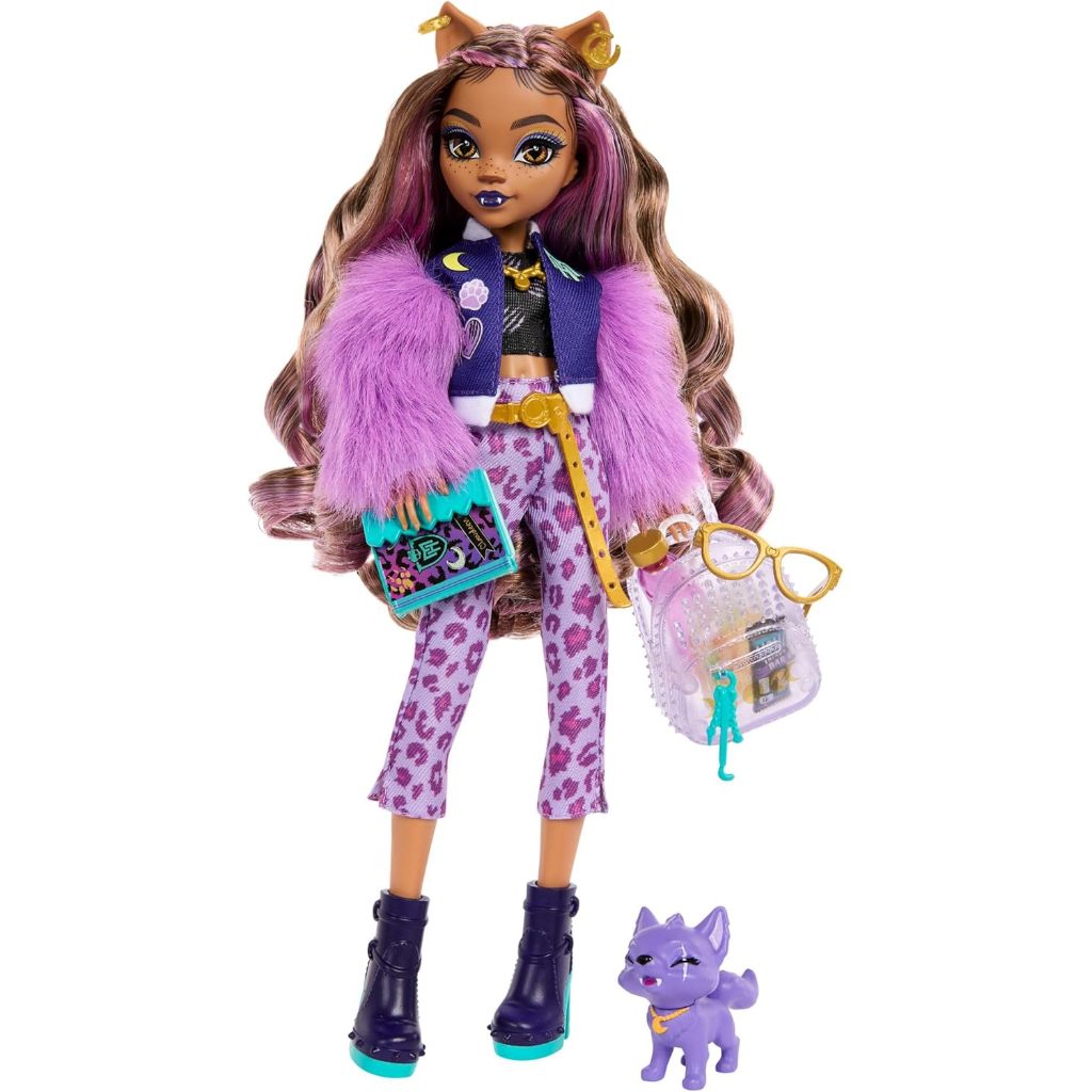 Monster High Doll, Abbey Bominable Yeti with Pet Mammoth Tundra