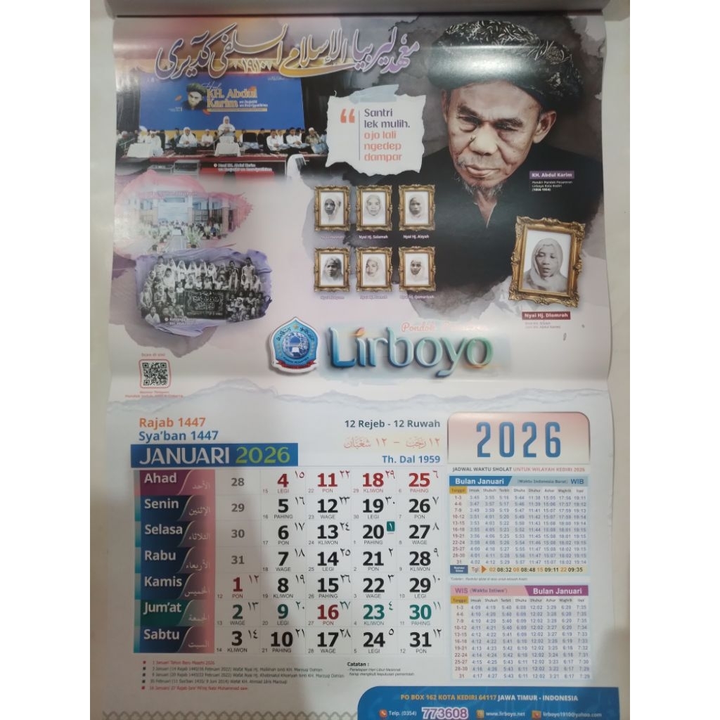 kalender lirboyo 2026