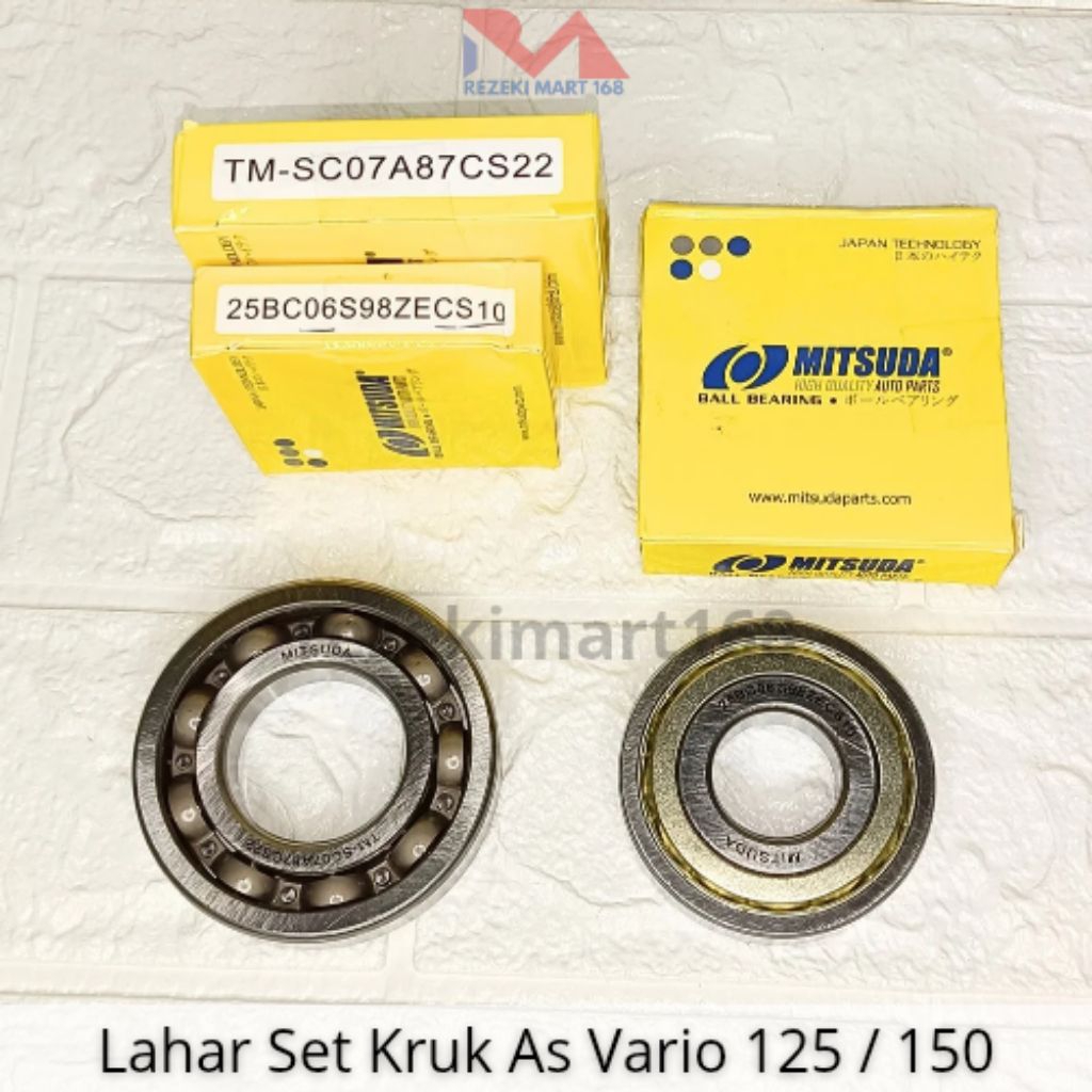 BEARING LAHAR SET KRUK AS HONDA VARIO 125 / 150 Laher Kruk As Kiri Kanan Laher Kroas Vario 125 150 |
