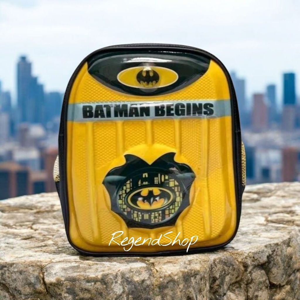 Tas Bepom Logo Batman Kuning Anak Paud