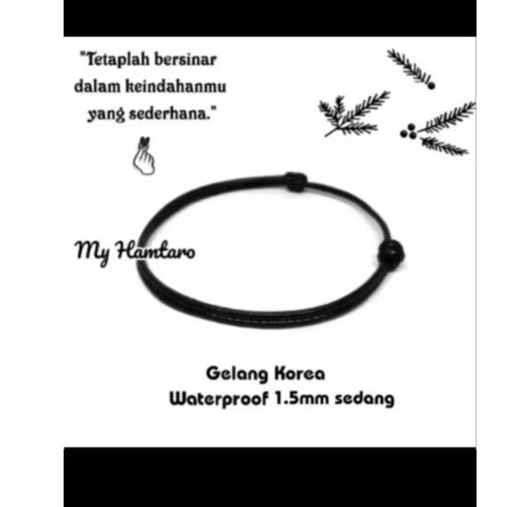 GELANG POLOS HITAM/ GELANG POLOS /GELANG COUPLE