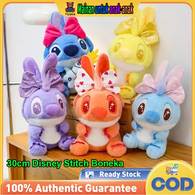30cm Boneka Stitch bebek Lilo & Stitch Boneka Besar Stitch Boneka Perempuan Boneka Hadiah Boneka Luc