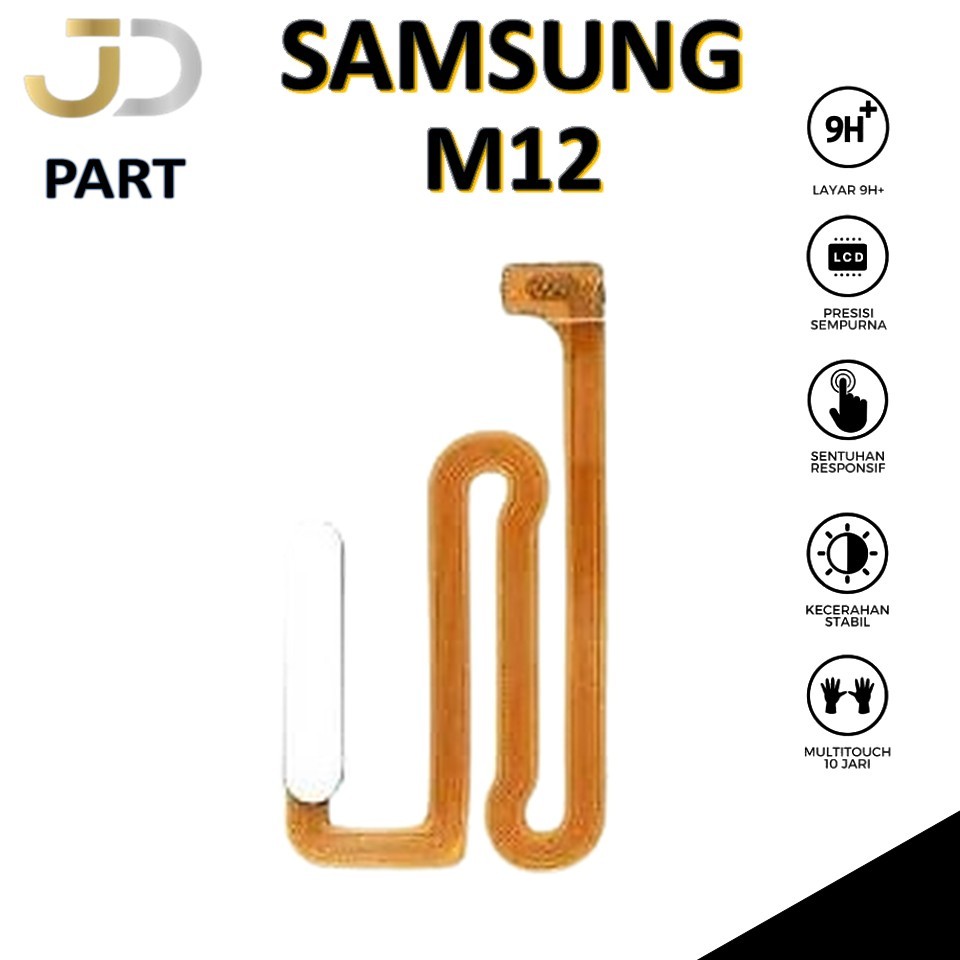 FLEXIBEL SAMSUNG M12 ON OFF + FINGERPRINT SENSOR SIDIK JARI ORIGINAL