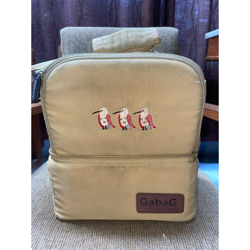 Preloved GabaG Tas Asi - Cooler Bag - Backpack Sling Double Compartment | Tas Bekal | tas bayi | Dia