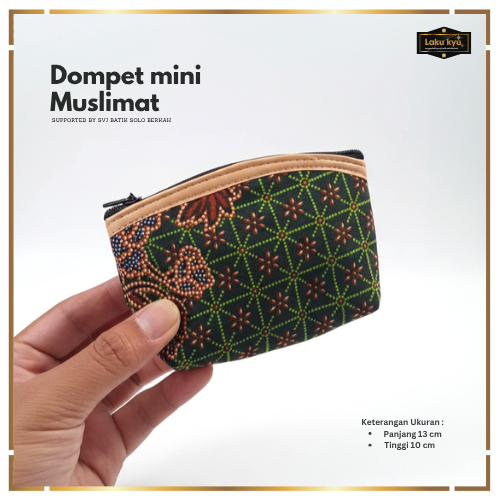 Dompet mini muslimat dompet koin resleting souvenir aksesoris muslimat NU terbaru by svj batik