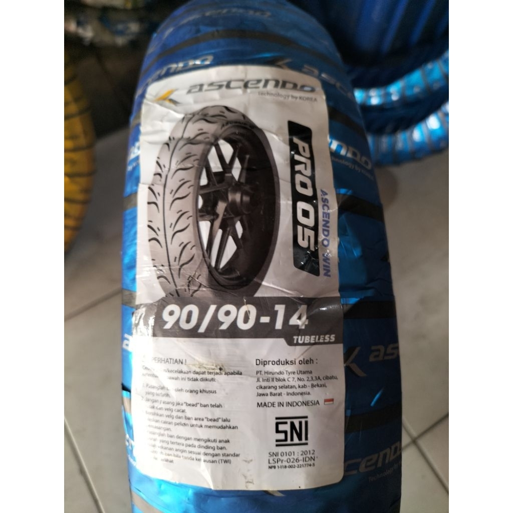 ban luar ascendo 90/90-14 ASCENDO WIN PRO 05 tubeless