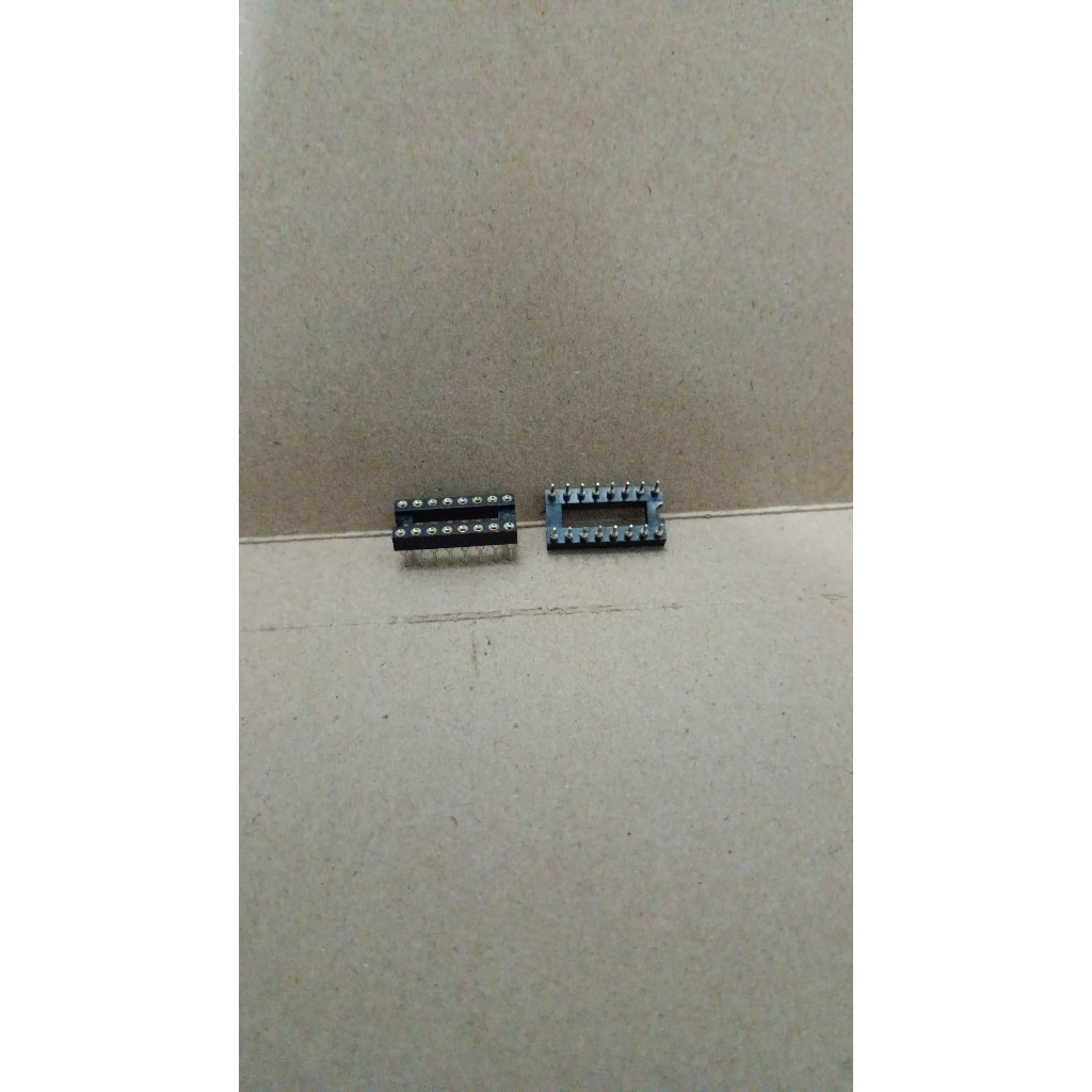 7972 socket soket ic pin bulat round holde 16p 16kaki 16 kaki 2x8 china idp