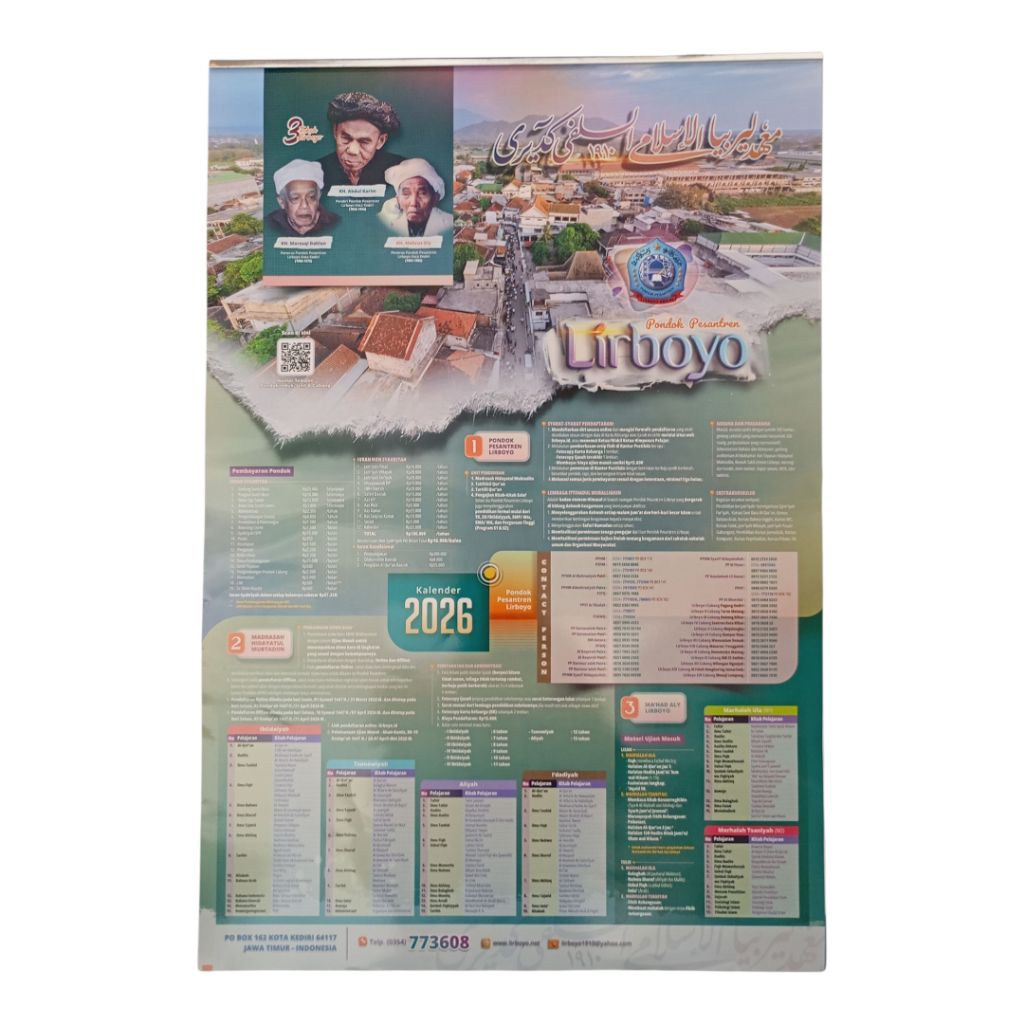 Kalender Dinding Gantung Pondok Pesantren Lirboyo 2026