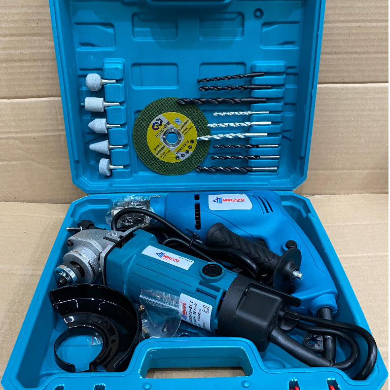 PAKET GERINDA + BOR 10MM VARIABLE SPEED / GERINDA TANGAN / BOR MAKITA