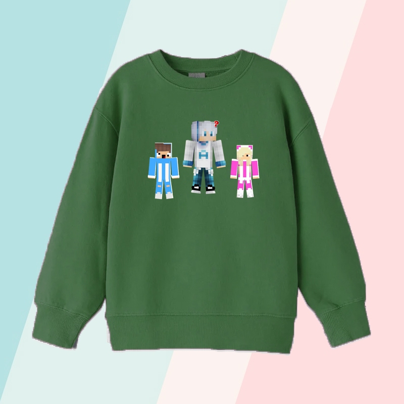 Sweater Anak Akudav Mipan Zuzuzu Minecraft / Jaket Anak Laki Laki & Perempuan Akudav Mipan Zuzuzu Mi