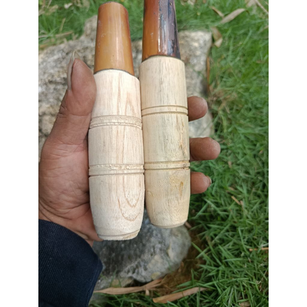 gagang kayu jati, gagang pisau besar, gagang pisau