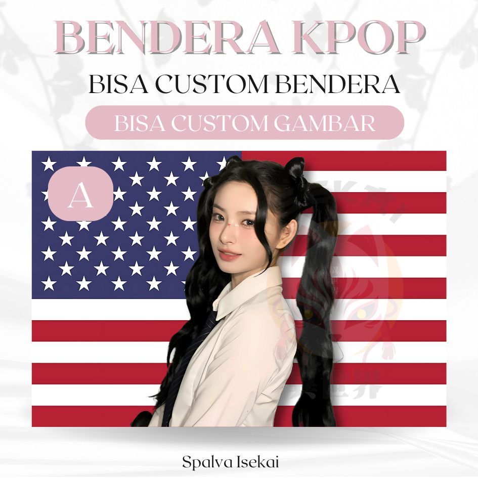 Bendera AMERIKA KPOP YIREN EVERGLOW / POSTER KPOP / BENDERA KPOP Wang Yiren / KPOP Tapestry / Tapest
