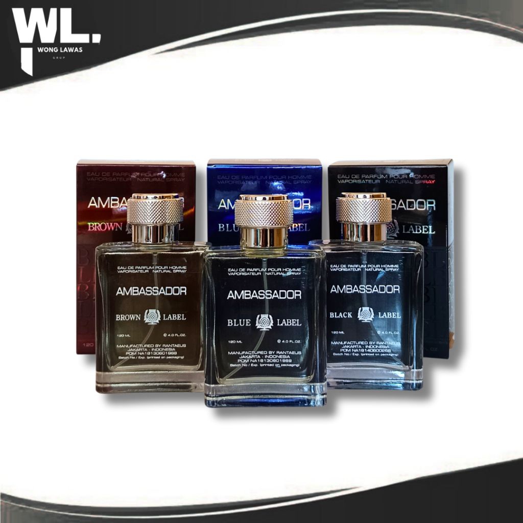AMBASSADOR PARFUM EDP BLACK / BLUE / BROWN LABEL 120ml