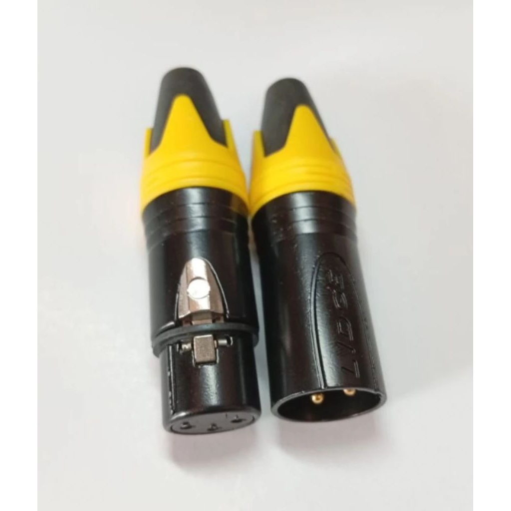 JECK / JEK / JACK CANON XLR AUDIO MALE + FEMALE SEPASANG Mudah Disolder Bagus Jek Audio