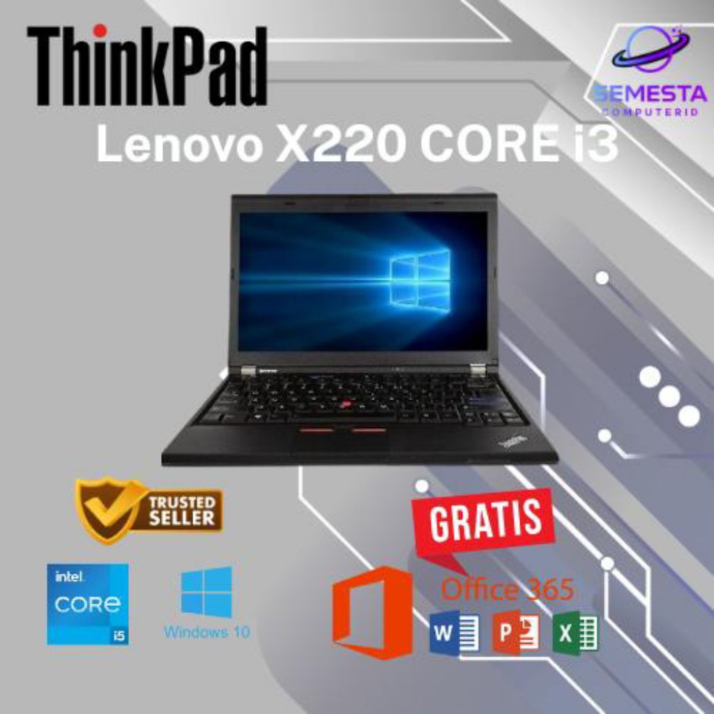 LAPTOP LENOVO THINKPAD X220 CORE i3 GEN 2 | RAM 4GB| 12,5 INCH LIKE NEW