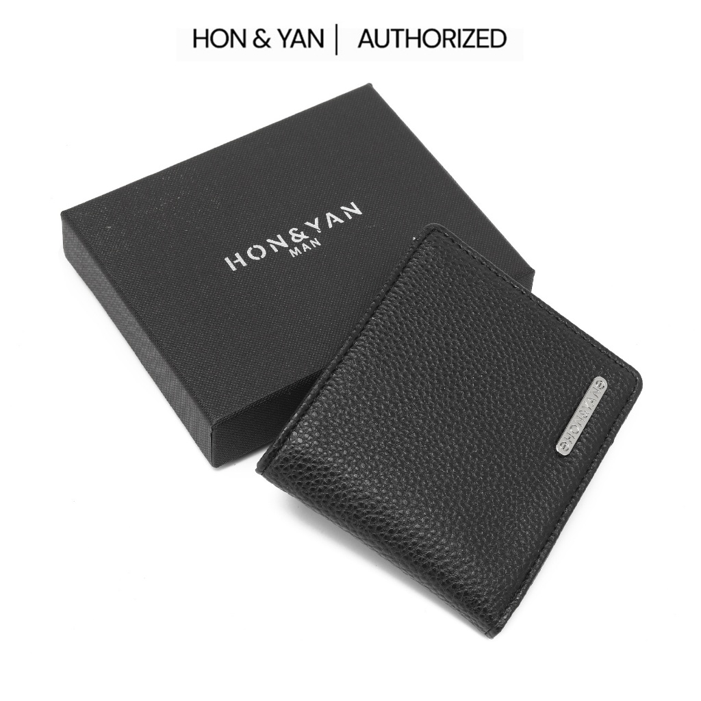 HONYAN MAN Dompet Pria Lipat Kulit Terbaru Asli Original - Rei short wallet