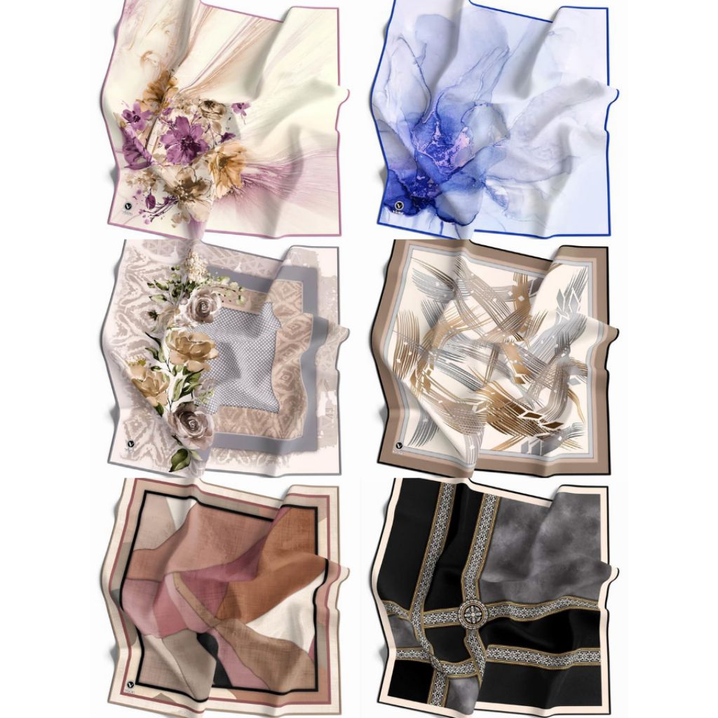 Esarp VIOLLA kerudung Turki motif 90cm