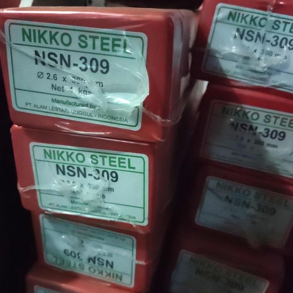 Kawat Las Stainless NSN-309 / NIKKO Steel NSN 309 3.2mm / SMAW Stainless 309