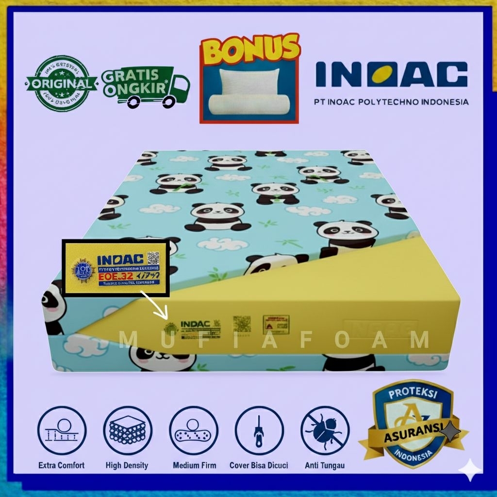 PROMO‼️ KASUR BUSA INOAC D32 EOE SUPER HIGH DENSITY BONUS BANTAL&GULING