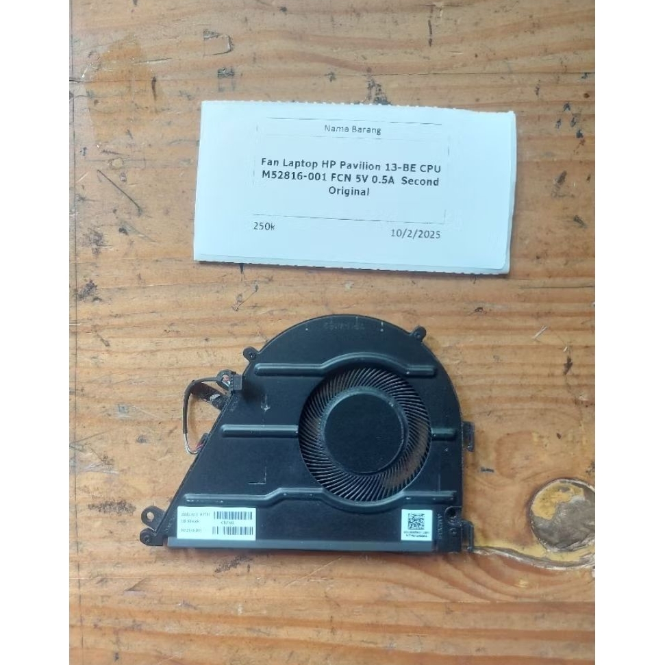 Fan Laptop HP Pavilion 13-BE CPU M52816-001 FCN 5V 0.5A Second Original