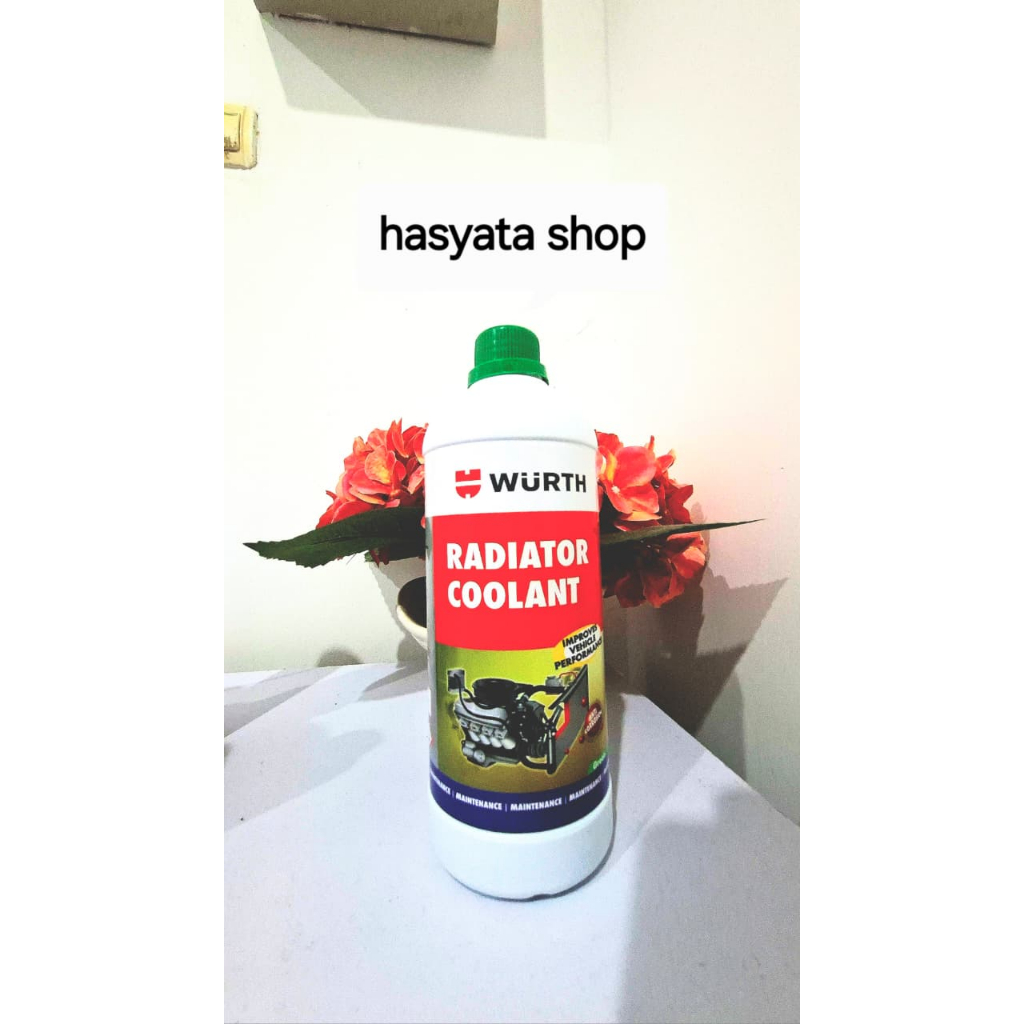 WURTH RADIATOR COOLANT ANTI RUST DAN COROSI 1LITER, TERSEDIA WARNA MERAH HIJAU DAN BIRU