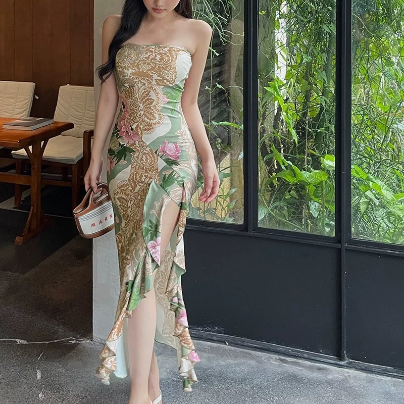EMITA BLOOM long dress press body sexy panjang korean style terbaru 2026 import kekinian cantik ke p