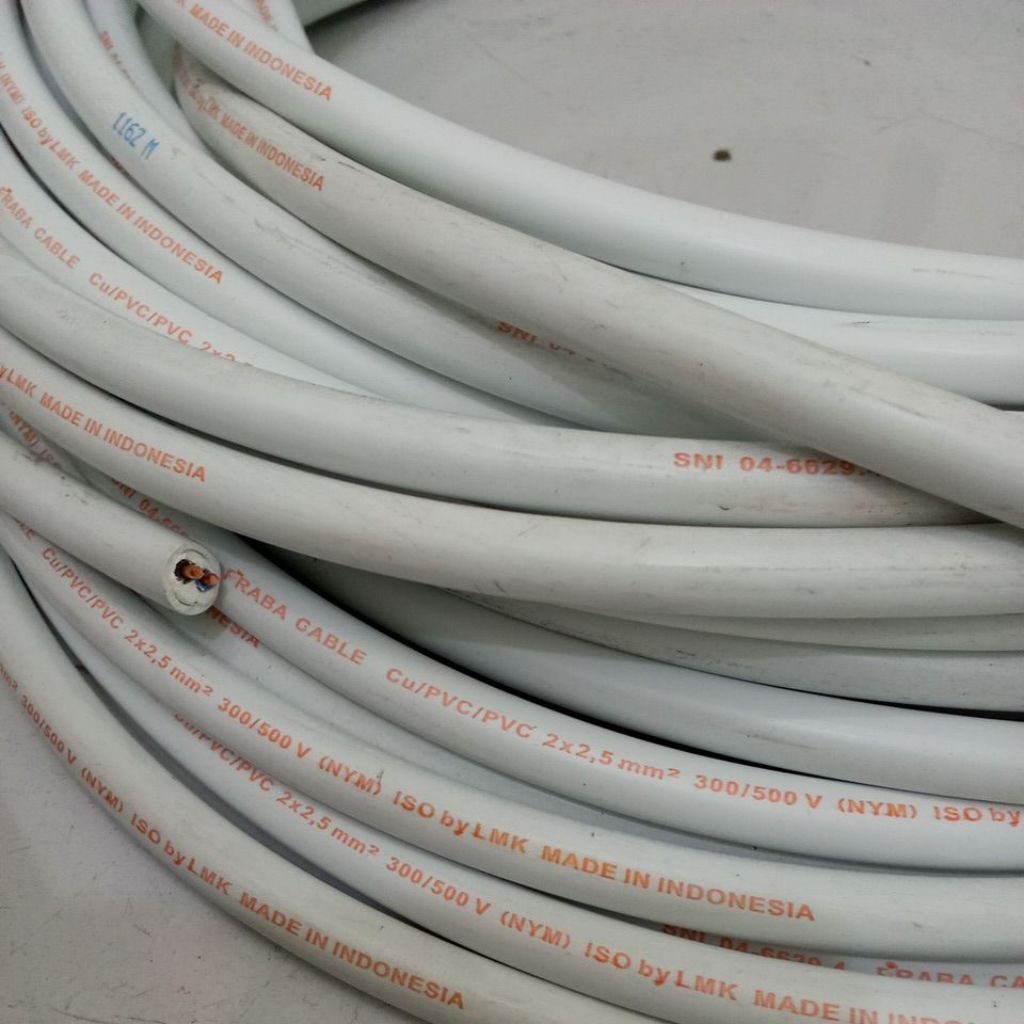 KABEL NYM 2X2.5 PRABA PER 1 METER