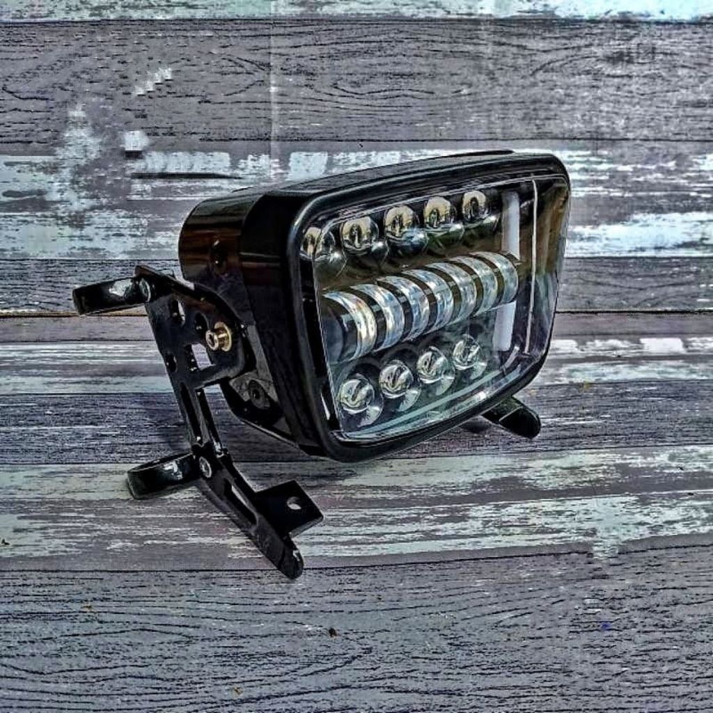 daymaker oval lampu oval RX king 19 LED set kupingan lampu model bpro for Shok skok shock Byson as 4