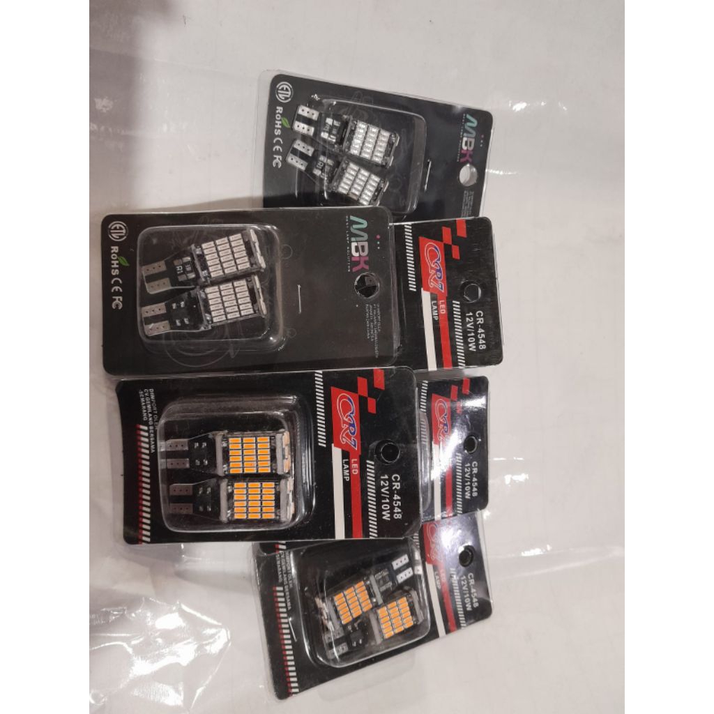 Lampu sein dajjal CR7 warna kuning. mbk warna biru