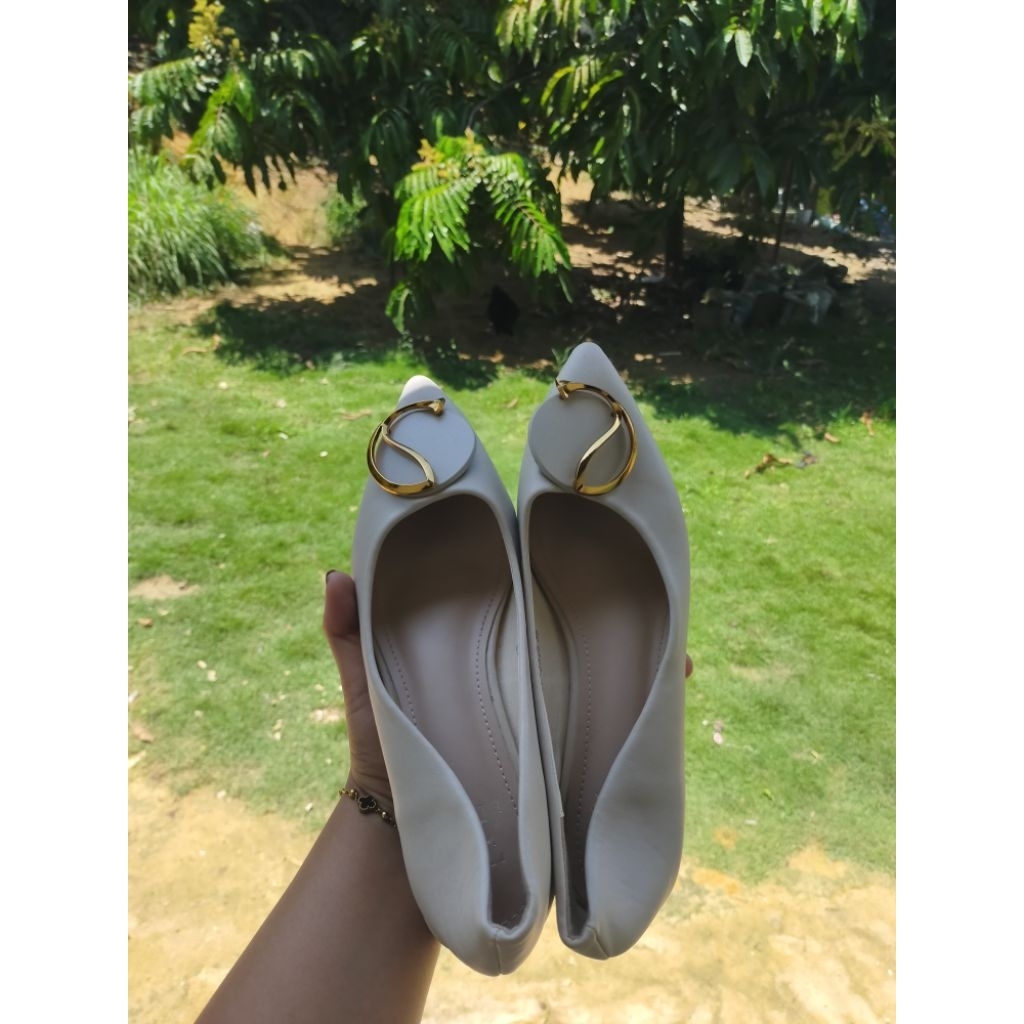 ELLORA Sepatu Kerja Wanita Hak Chunky Heels 4cm