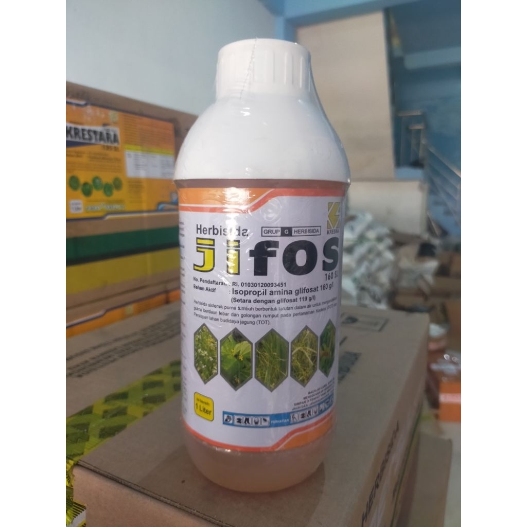 Racun Rumput JIFOS 160SL , Kemasan 1L ,Pembasmi Rumput Liar Ampuh (ORIGINAL 100%)
