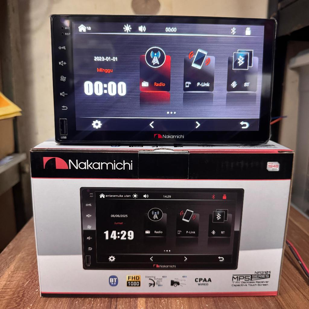 Headunit Deckless Nakamichi MP5 NA3101i/ Headunit Deckless Sansui Zeta/  MP5 Mirorlink Bluetooth