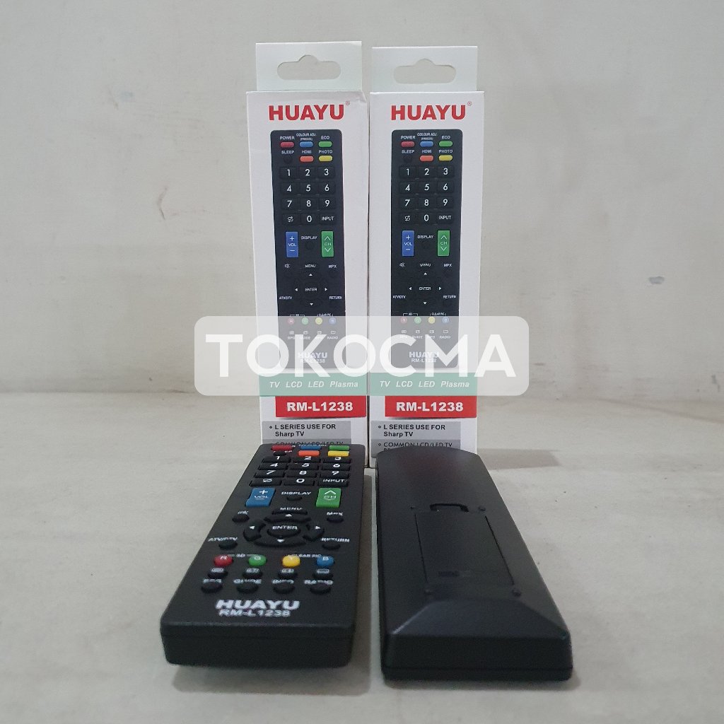 Remot Remote TV Sharp RM-L1238 LED LCD SMART TV Original Auto Connect Tanpa Program